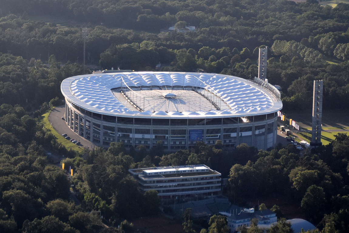 Aerial view of Commerzbank Arena
